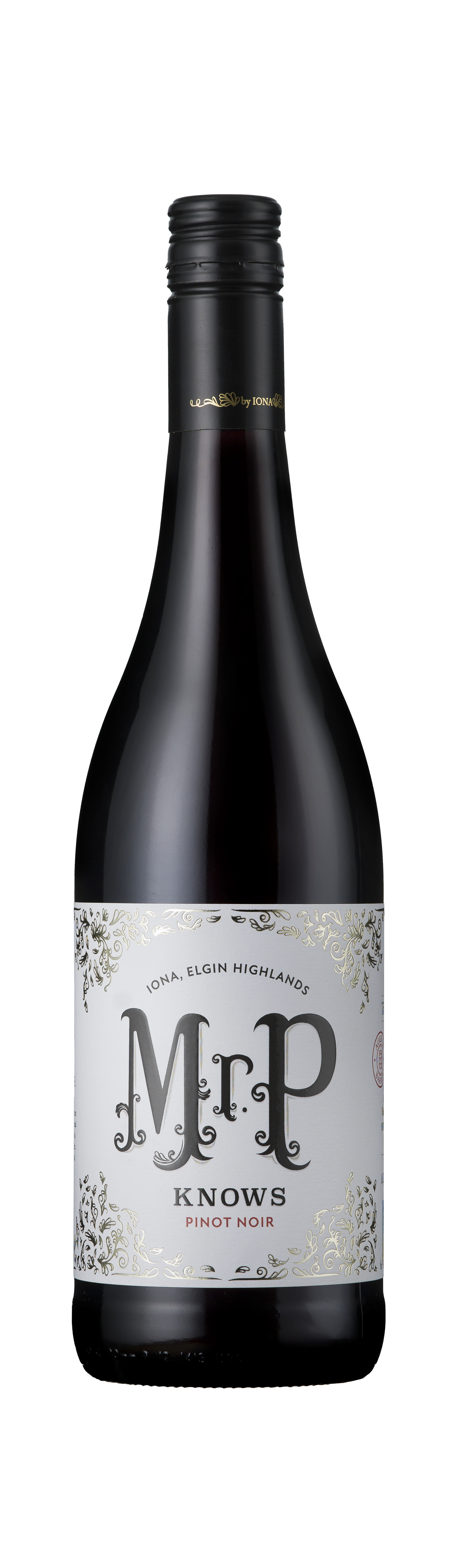 Bottle shot - Iona, Mr P Pinot Noir, Elgin, South Africa