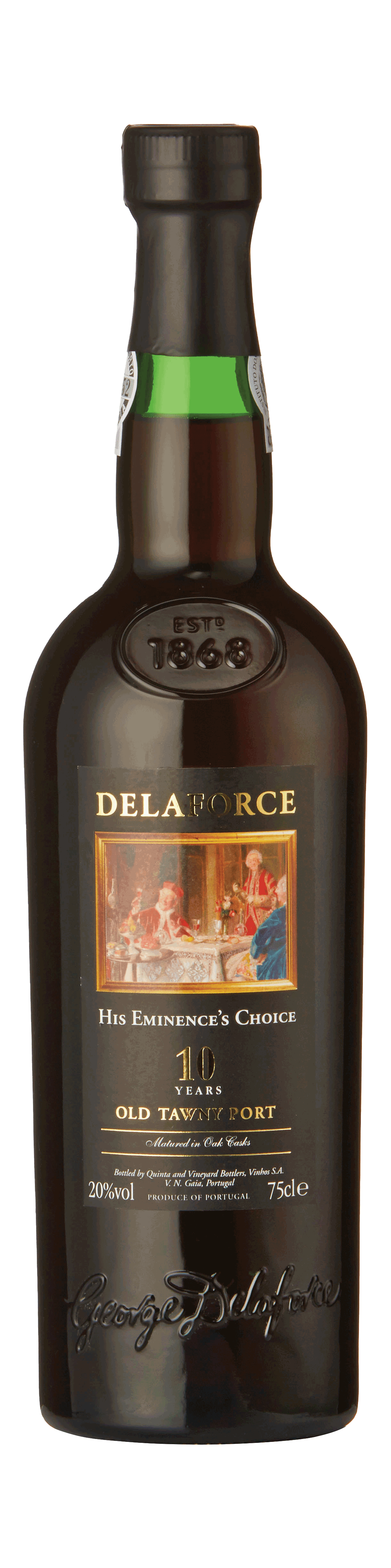 Bottle shot - Delaforce, 'His Eminence’s Choice', 10 Year Old Port, Douro, Portugal