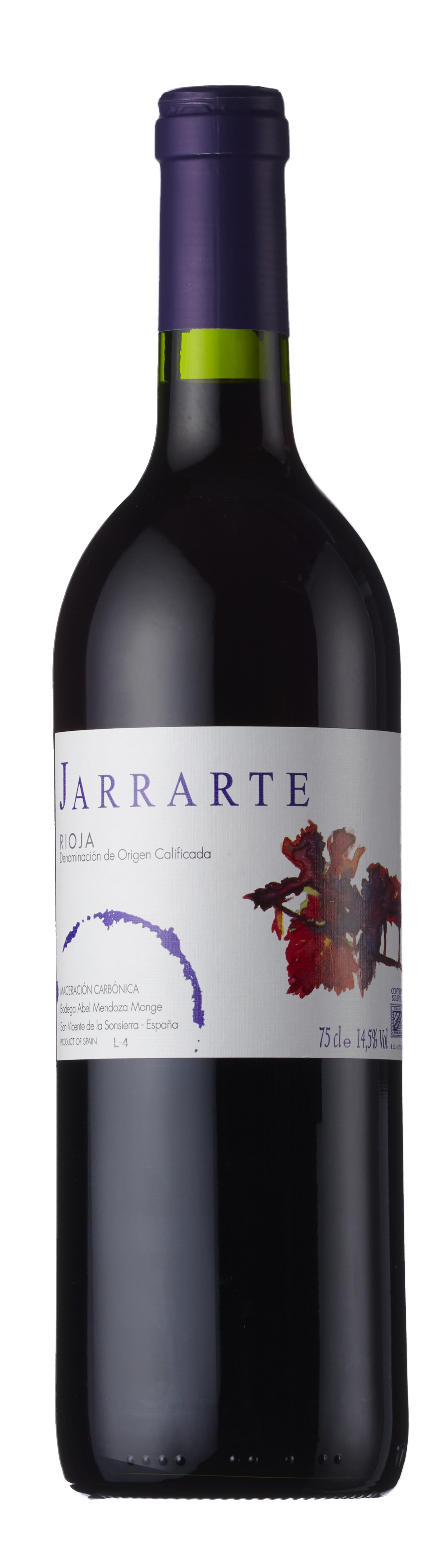 Bottle shot - Abel Mendoza, Jarrarte Tinto, DOCa Rioja, Spain