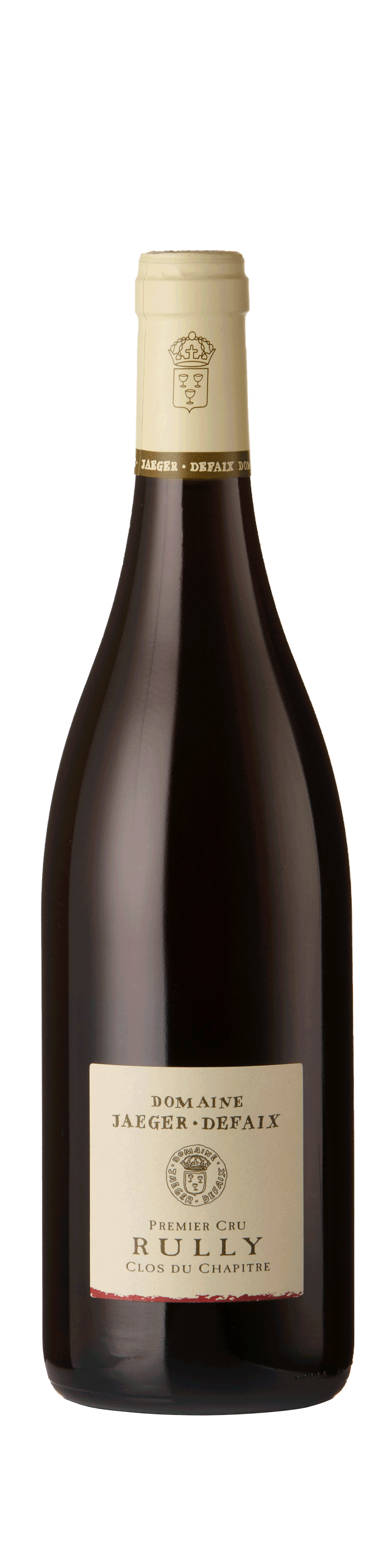 Bottle shot - Domaine Jaeger-Defaix, Rully 1er Cru Rouge, Clos du Chapitre, Burgundy, France