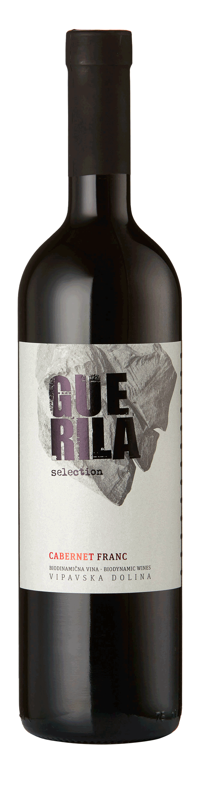 Bottle shot - Guerila, Cabernet Franc Selection, Vipava Valley, Slovenia