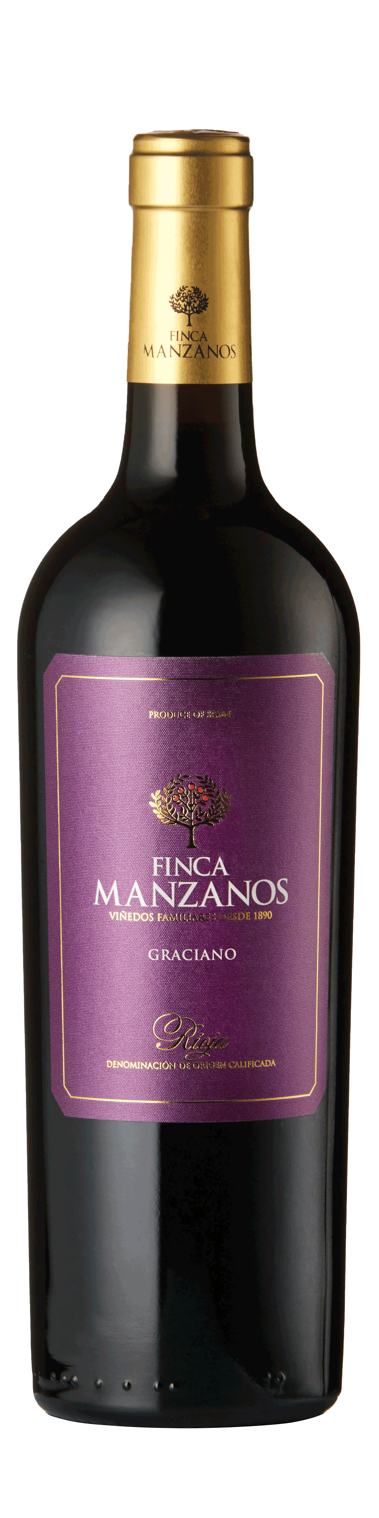 Bottle shot - Bodegas Manzanos, Finca Manzanos Graciano, DOCa Rioja, Spain