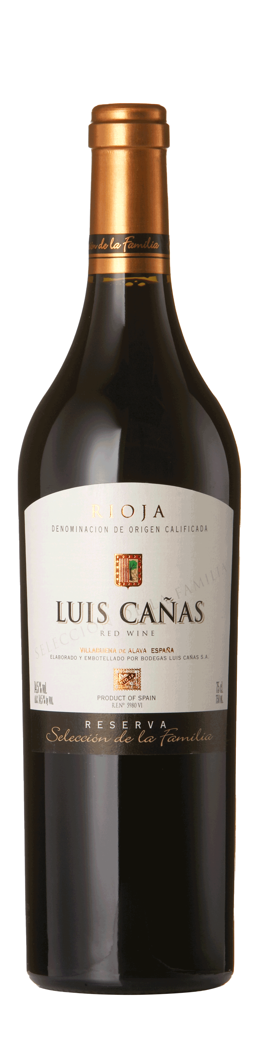 Bottle shot - Bodegas Luis Cañas, Selección de la Familia Rioja Reserva, DOCa Rioja, Spain