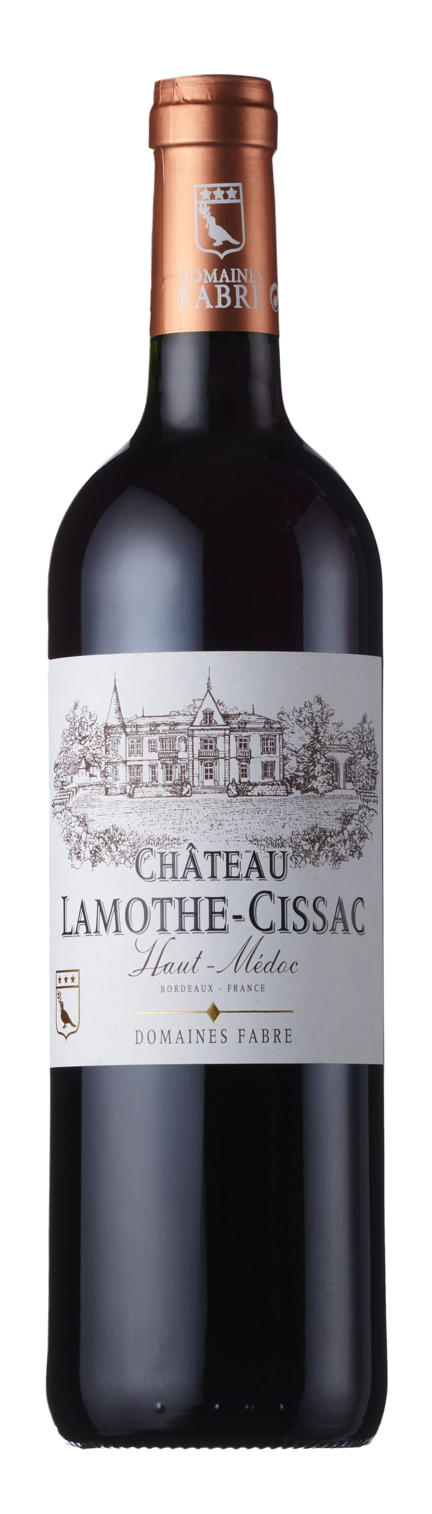 Bottle shot - Château Lamothe-Cissac, Cru Bourgeois Haut- Médoc, Bordeaux, France