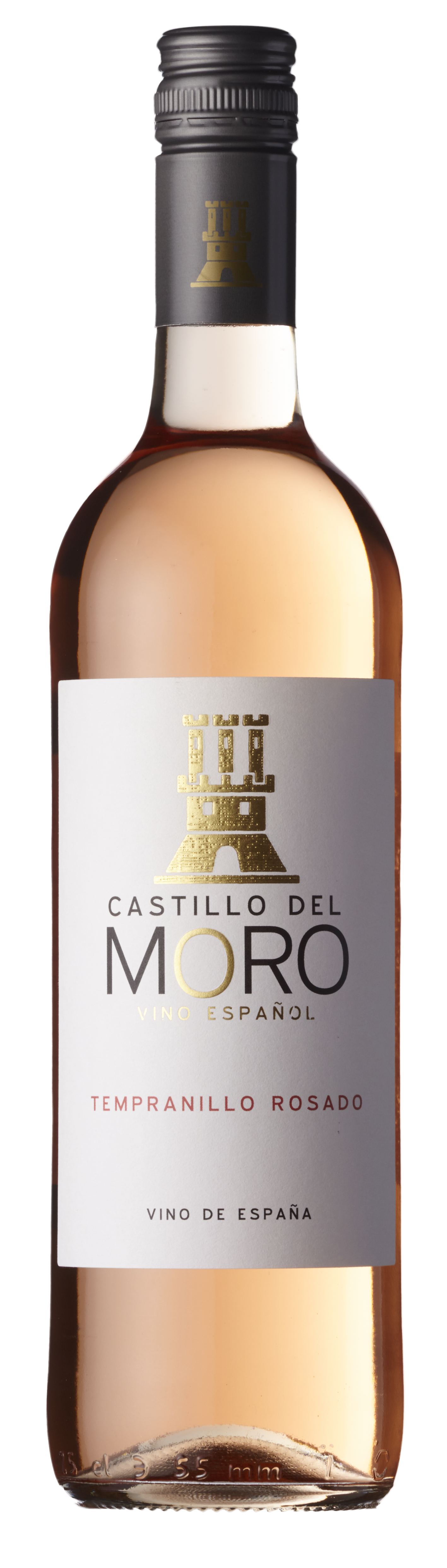 Bottle shot - Castillo del Moro, Tempranillo, Rosado, Vino de España, Spain
