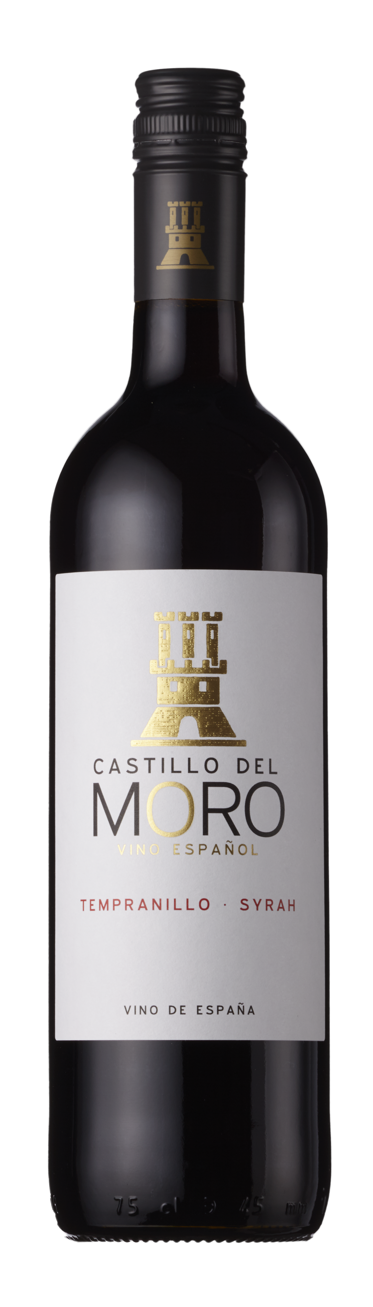 Bottle shot - Castillo del Moro, Tempranillo, Syrah, Vino de España, Spain
