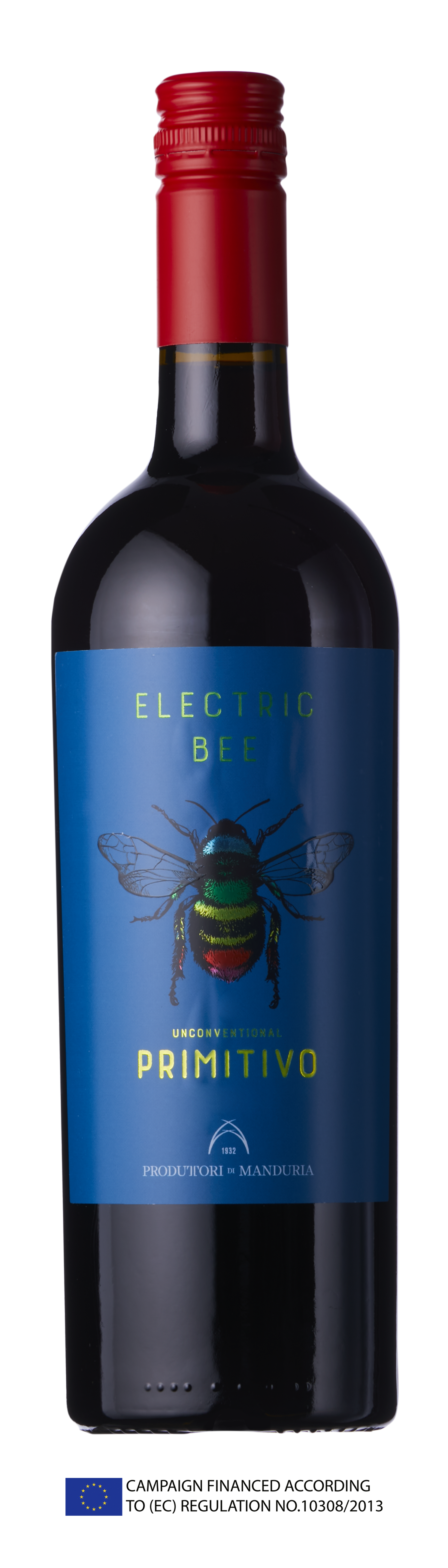 Bottle shot - Produttori Di Manduria, Electric Bee, IGT Puglia, Italy