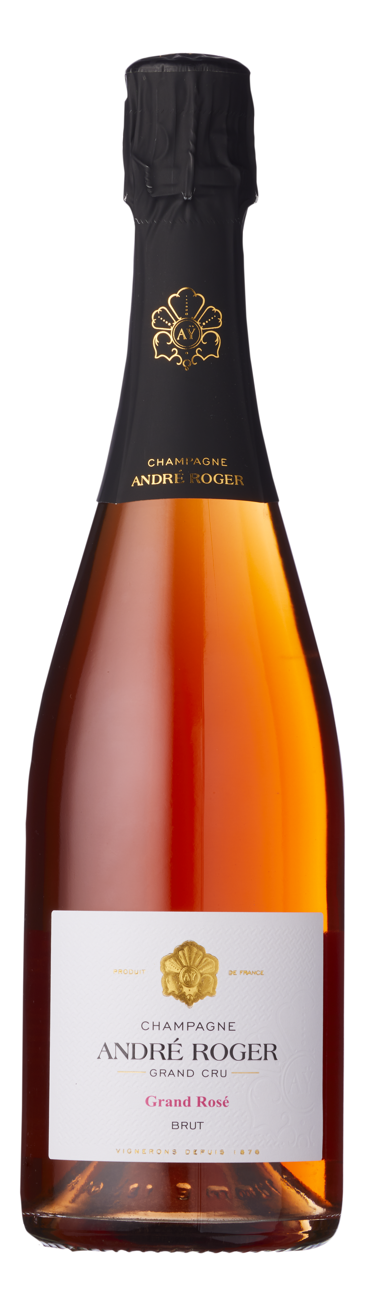 Bottle shot - Champagne André Roger, Grand Cru Rosé, Aÿ, Champagne, France