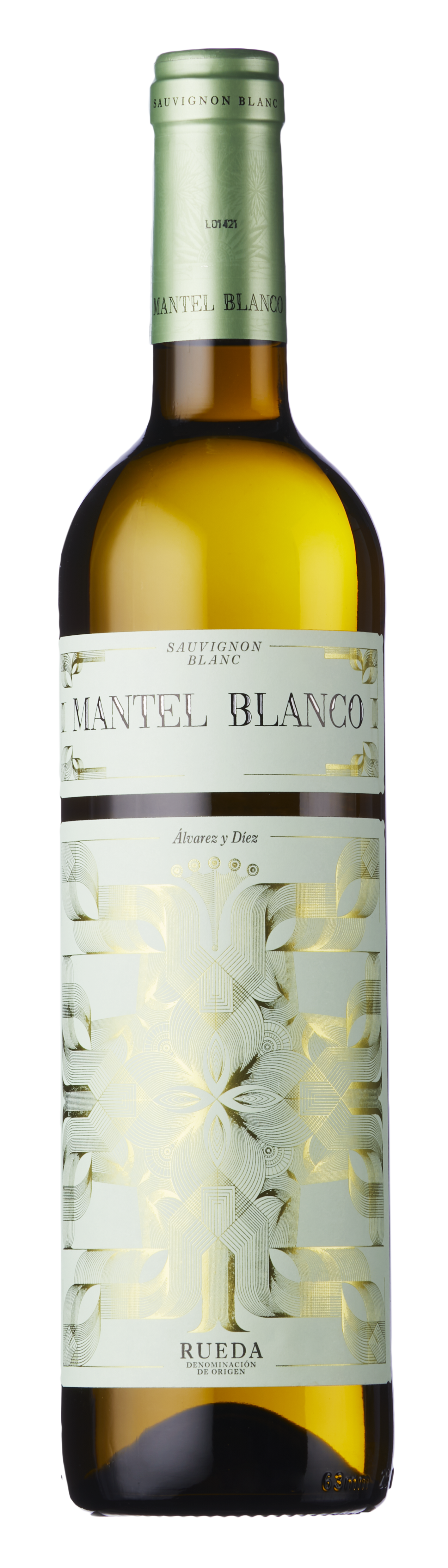 Bottle shot - Alvarez y Diez, Mantel Blanco, Sauvignon Blanc, DO Rueda, Spain
