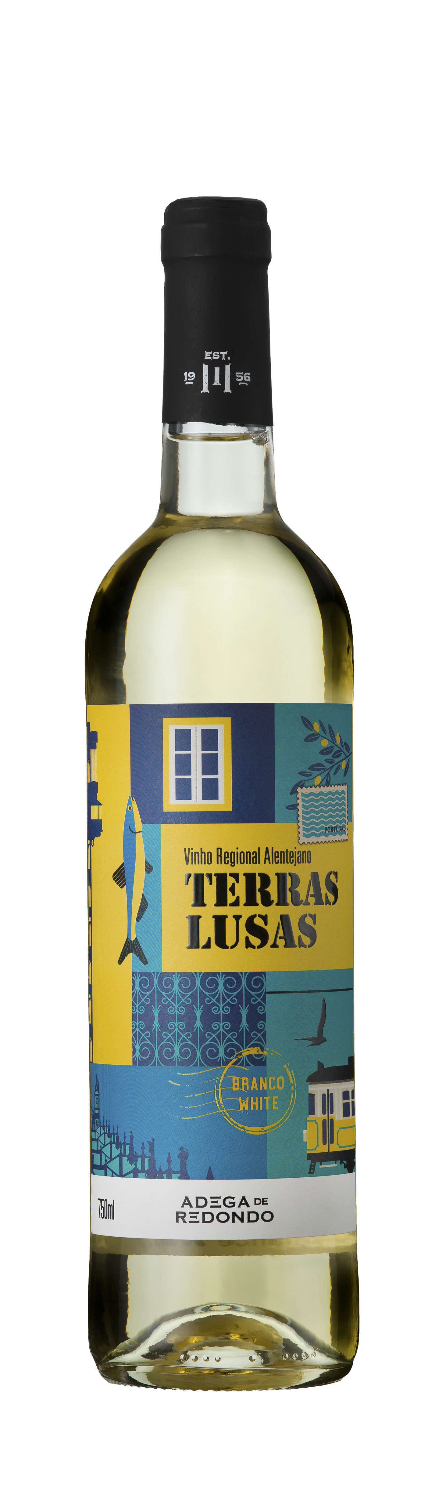 Bottle shot - Adega de Redondo, Terras Lusas Branco, Vinho Regional Alentejano, Portugal