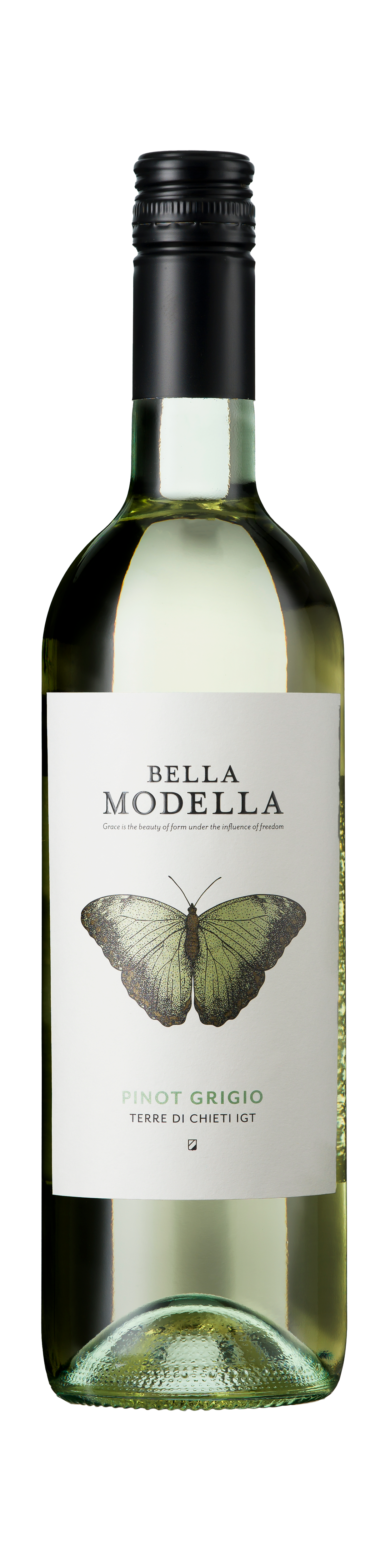 Bottle shot - Bella Modella, Pinot Grigio, IGT Terre di Chieti, Abruzzo, Italy