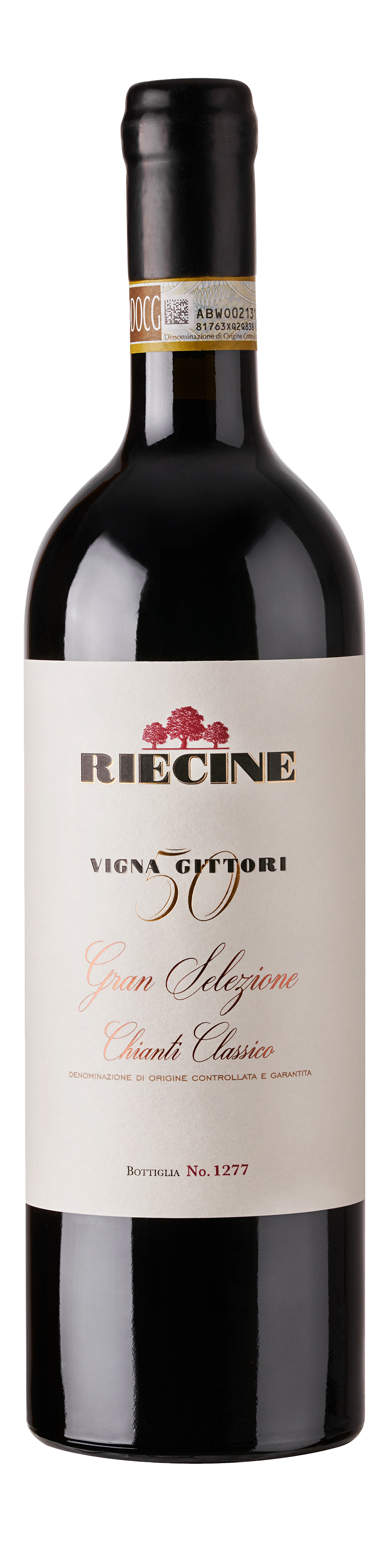 Bottle shot - Riecine ,Vigna Gittori Chianti Classico Gran Selezione, DOCG, Tuscany, Italy