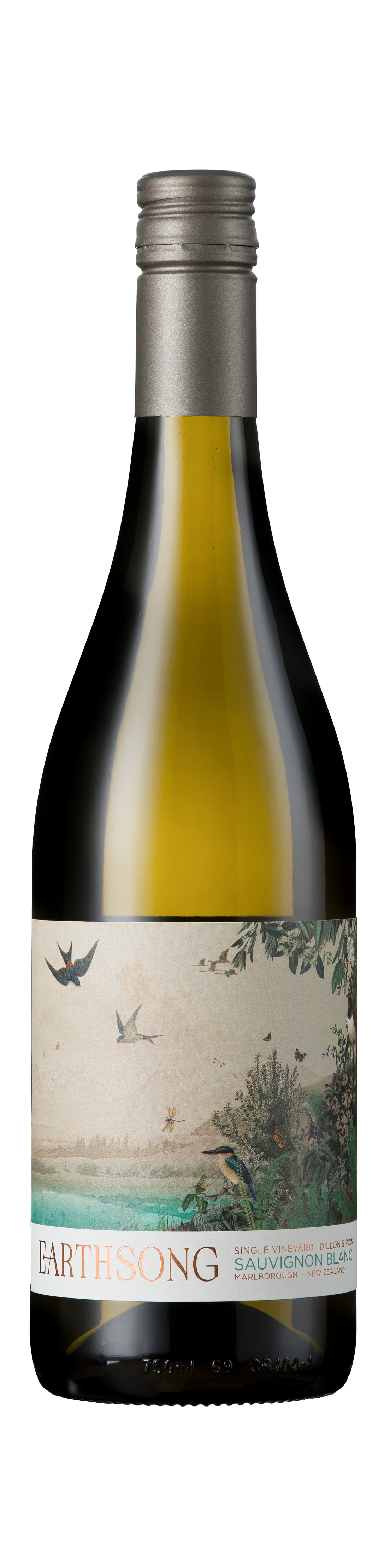 Bottle shot - Earthsong, Dillon's Point Single Vineyard Sauvignon Blanc, Marlborough, New Zealand