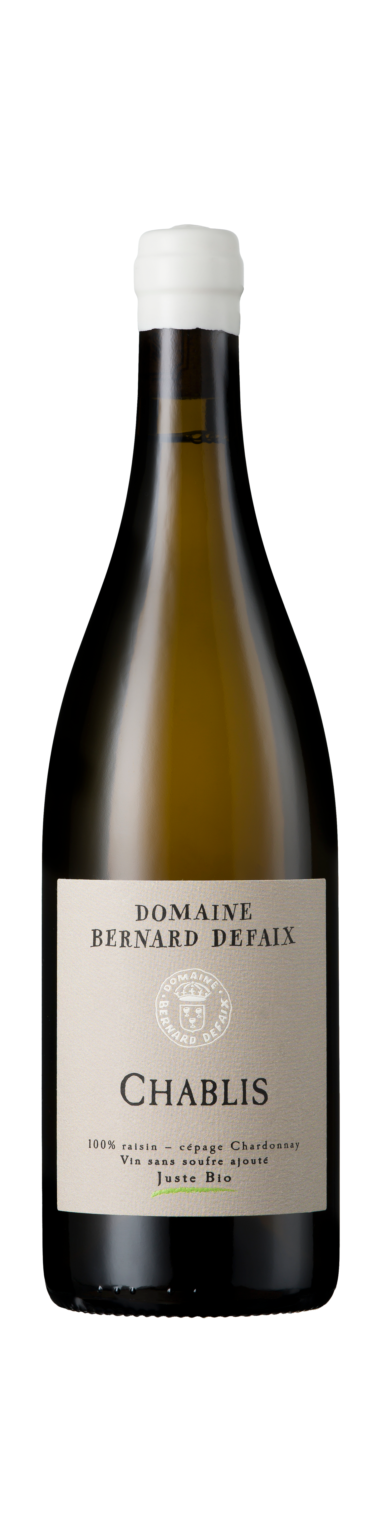 Bottle shot - Domaine Bernard Defaix, Chablis Sans Soufre, Burgundy, France