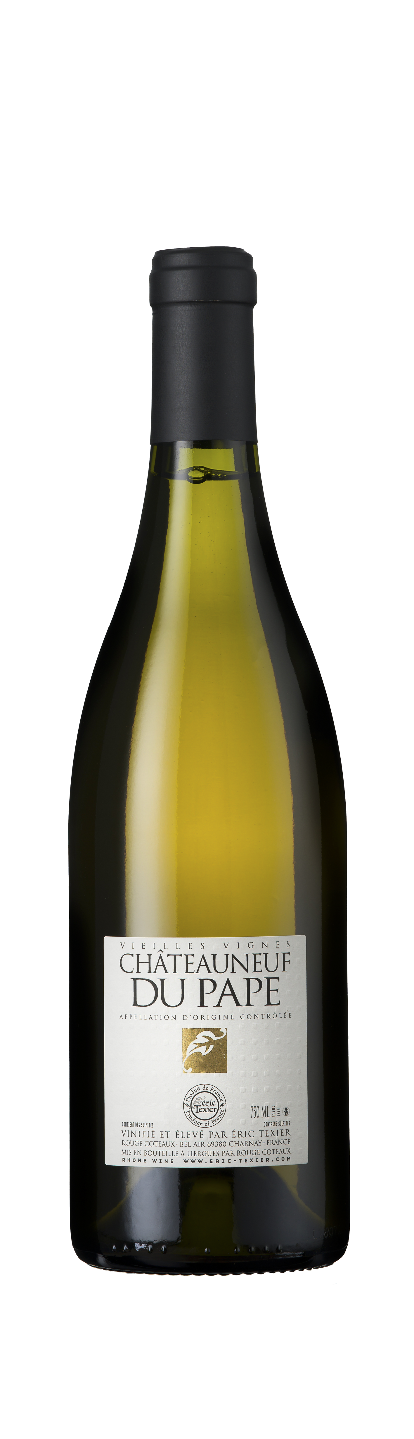 Bottle shot - Eric Texier, Châteauneuf-du-Pape, Vieilles Vignes Blanc, Southern Rhône, France
