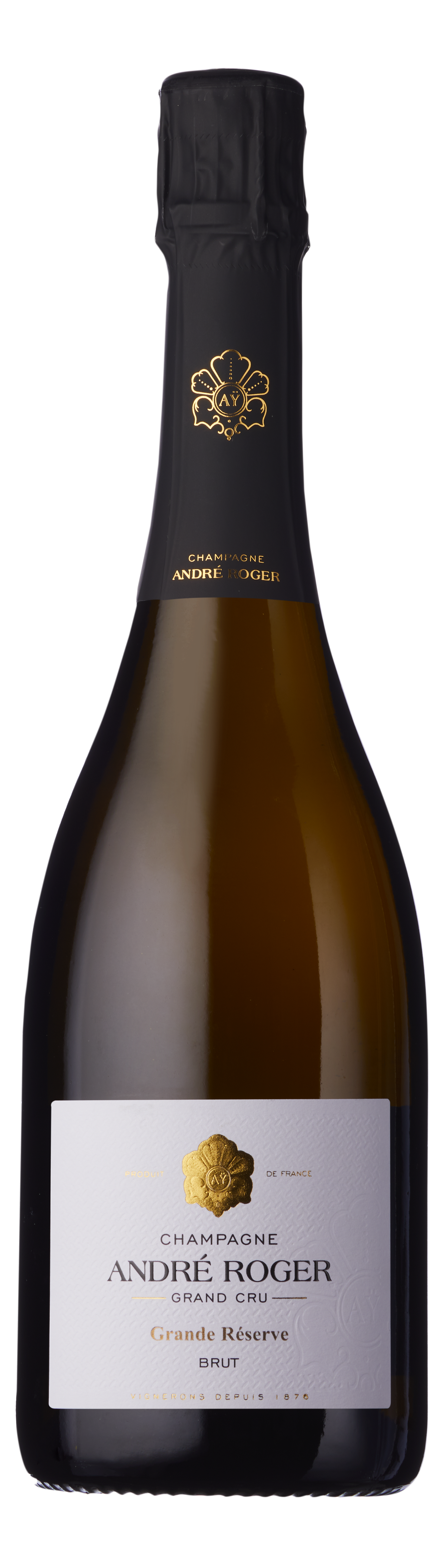 Bottle shot - Champagne André Roger, Grande Réserve Grand Cru, Aÿ, Champagne, France
