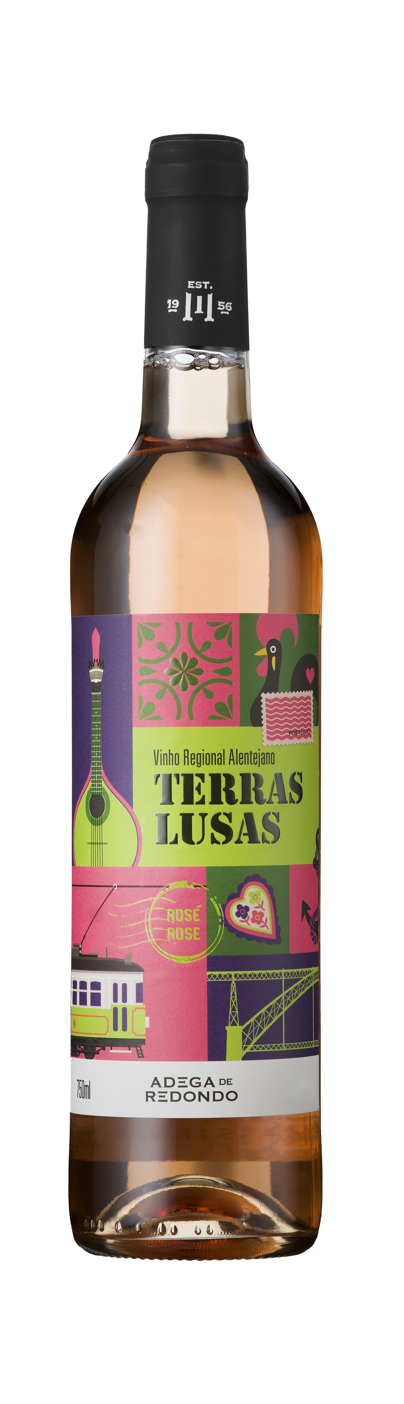 Bottle shot - Adega de Redondo, Terras Lusas Rosé, Vinho Regional Alentejano, Portugal