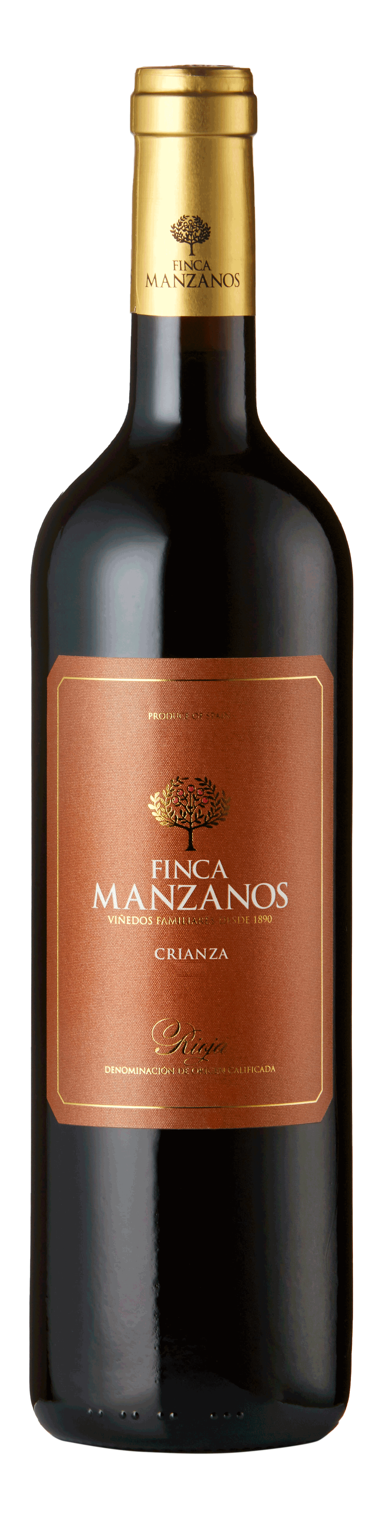 Bottle shot - Bodegas Manzanos, Finca Manzanos Crianza, DOCa Rioja, Spain
